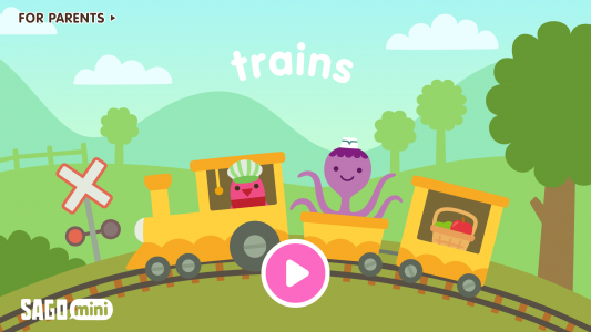 اسکرین شات برنامه Sago Mini Train Adventure 1