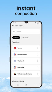 اسکرین شات 4 برنامه Saily: An eSIM travel app