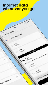 اسکرین شات 2 برنامه Saily eSIM: Data for travel