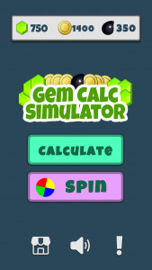 اسکرین شات برنامه Gem Calc Simulator - Elixir 1