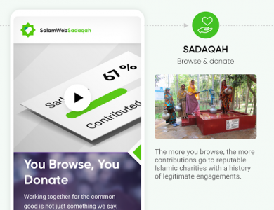 اسکرین شات برنامه SalamWeb: Browser for Muslims, Prayer Time & Qibla 5