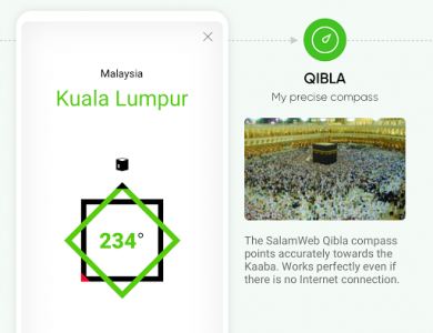 اسکرین شات برنامه SalamWeb: Browser for Muslims, Prayer Time & Qibla 4