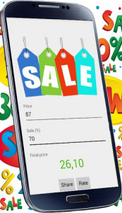 اسکرین شات برنامه Sale price calculator free 1