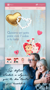 اسکرین شات برنامه Love Messages in Spanish – Text Editor & Stickers 5