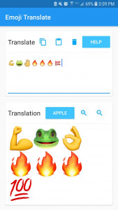 اسکرین شات برنامه Emoji Translate 1