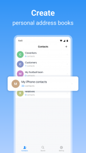 اسکرین شات 1 برنامه SA Contacts Pro