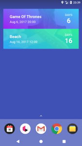اسکرین شات برنامه Hurry - Countdown to Birthday/Vacation (& Widgets) 4