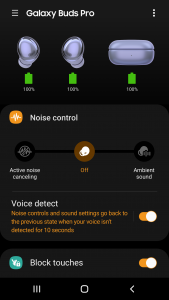 اسکرین شات 1 برنامه Galaxy Buds Pro Manager