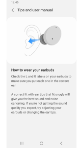 اسکرین شات 3 برنامه Galaxy Buds2 Manager