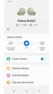 اسکرین شات برنامه Galaxy Buds2 Manager 1