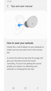 اسکرین شات برنامه Galaxy Buds2 Manager 3