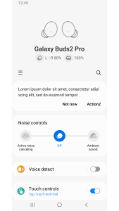 اسکرین شات 1 برنامه Galaxy Buds2 Pro Manager