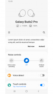 اسکرین شات برنامه Galaxy Buds2 Pro Manager 1