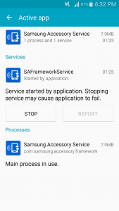 اسکرین شات برنامه Samsung Accessory Service 3