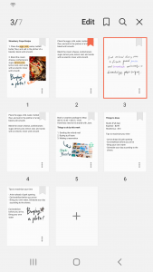 اسکرین شات برنامه Samsung Notes 5