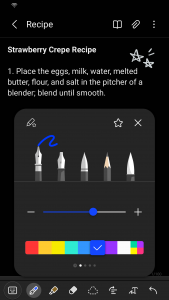 اسکرین شات برنامه Samsung Notes 7