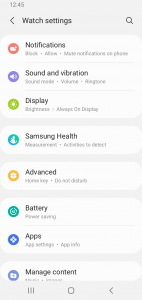 اسکرین شات برنامه Galaxy Wearable (Samsung Gear) 5