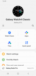 اسکرین شات برنامه Galaxy Wearable (Samsung Gear) 1