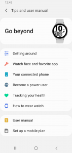 اسکرین شات برنامه Galaxy Wearable 4