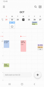 اسکرین شات برنامه Samsung Calendar 4