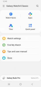 اسکرین شات برنامه Galaxy Watch Manager 2