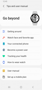 اسکرین شات 4 برنامه Galaxy Watch Manager