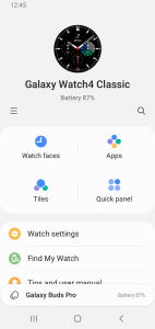 اسکرین شات 1 برنامه Galaxy Watch Manager