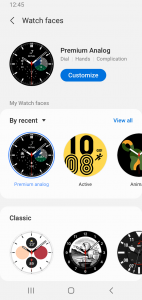 اسکرین شات برنامه Galaxy Watch Manager 6