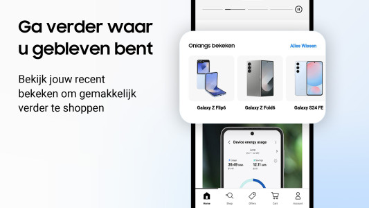 اسکرین شات 3 برنامه Samsung Shop: Slimme apparaten