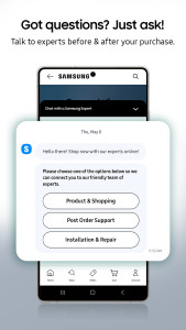 اسکرین شات 7 برنامه Samsung Shop : Meet the New AI