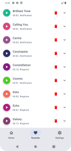 اسکرین شات 5 برنامه Phone Ringtones - Stock Tone