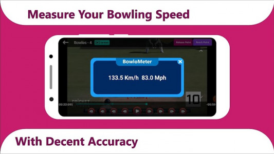 اسکرین شات برنامه BowloMeter - Measure Your Bowling Speed In Cricket 1