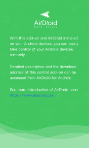 اسکرین شات برنامه AirDroid Control Add-on 1