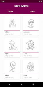اسکرین شات برنامه How To Draw Anime 1