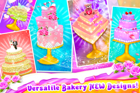 اسکرین شات بازی Wedding Cake Shop - Cook Bake & Design Sweet Cakes 3