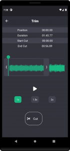 اسکرین شات برنامه TrimVocal - Cut voice message 5