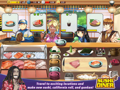 اسکرین شات بازی Sushi Diner - Fun Cooking Game 1