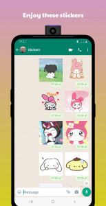 اسکرین شات برنامه Cute Sanrio Stickers 4