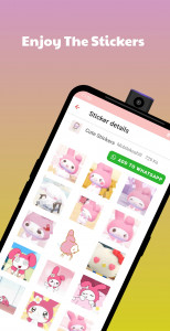 اسکرین شات برنامه Cute Sanrio Stickers 7