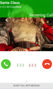 اسکرین شات برنامه Fake Call Santa Claus - Video  2