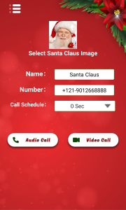 اسکرین شات برنامه Fake Call Santa Claus - Video  1