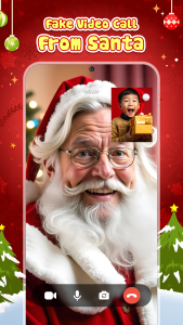اسکرین شات 4 برنامه Call Santa Claus & Prank Call