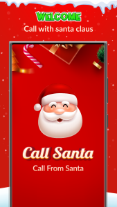 اسکرین شات 1 برنامه Call Santa Claus - Prank Call