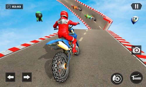 اسکرین شات بازی Mega Ramp Bike Race: Bike Jump 3