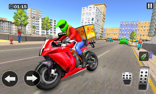 اسکرین شات 2 بازی Pizza Delivery Games 3D