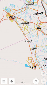 اسکرین شات برنامه نقشه آفلاین کربلا و نجف (بغداد و سامرا) 1