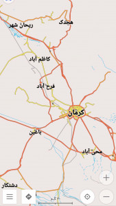 اسکرین شات برنامه نقشه آفلاین کرمان 1