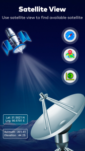 اسکرین شات 1 برنامه Satellite Finder Director: GPS