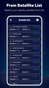 اسکرین شات برنامه Satellite Finder Director: GPS 3