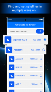 اسکرین شات برنامه Satellite Finder 4